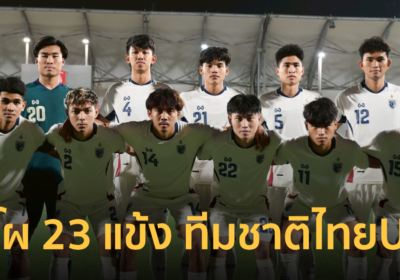 "ทีมชาติไทยU23" ประกาศ 23 แข้ง ดวลอุ่นเครื่อง "ฮ่องกง-ยูเออี"