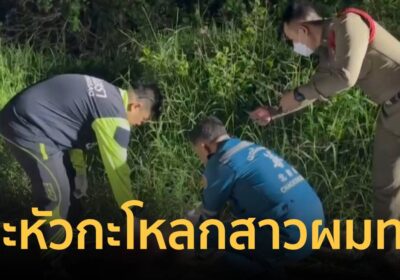 ด่วน! พบหัวกะโหลกสาว มีเส้นผมสีแดง-ทองถูกตัดเอามาทิ้ง