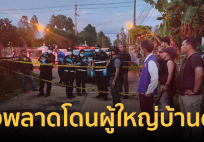 ตัวตึงหมู่บ้านคลั่งยา อส.ยิงปืนสยบ พลาดโดนผู้ใหญ่บ้านวัย 52 ดับ